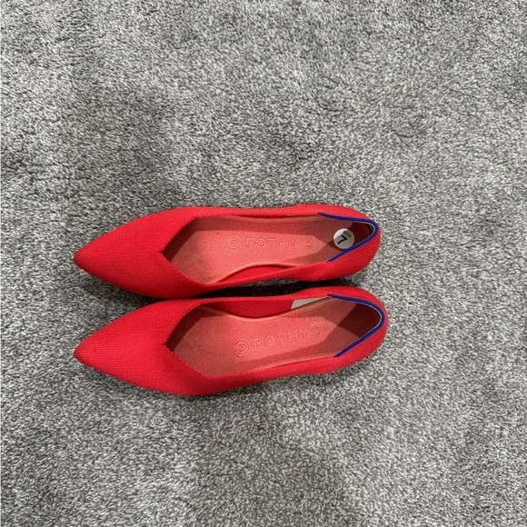 Rothy’s Red Pointed Toe Flats - Picture 3 of 6